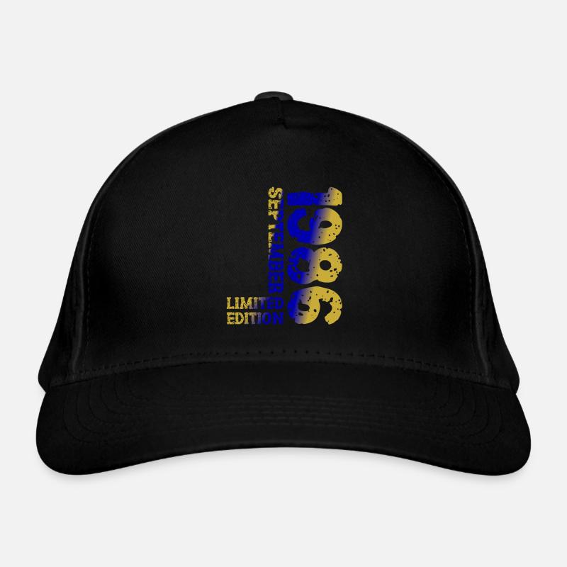 1986 Septembre Edition Limitée 37th Birthday Deco Casquette classique bio