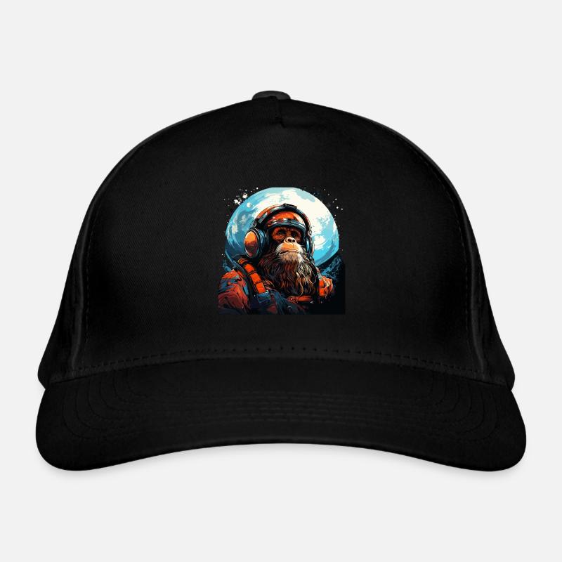 Outer Space Ape - Affe in die Galaxie Space Monkey Bio-Baseballkappe