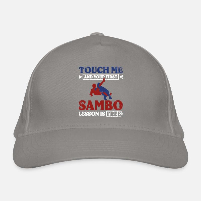 Touchez-moi et votre première leçon de sambo est gratuite Casquette classique bio
