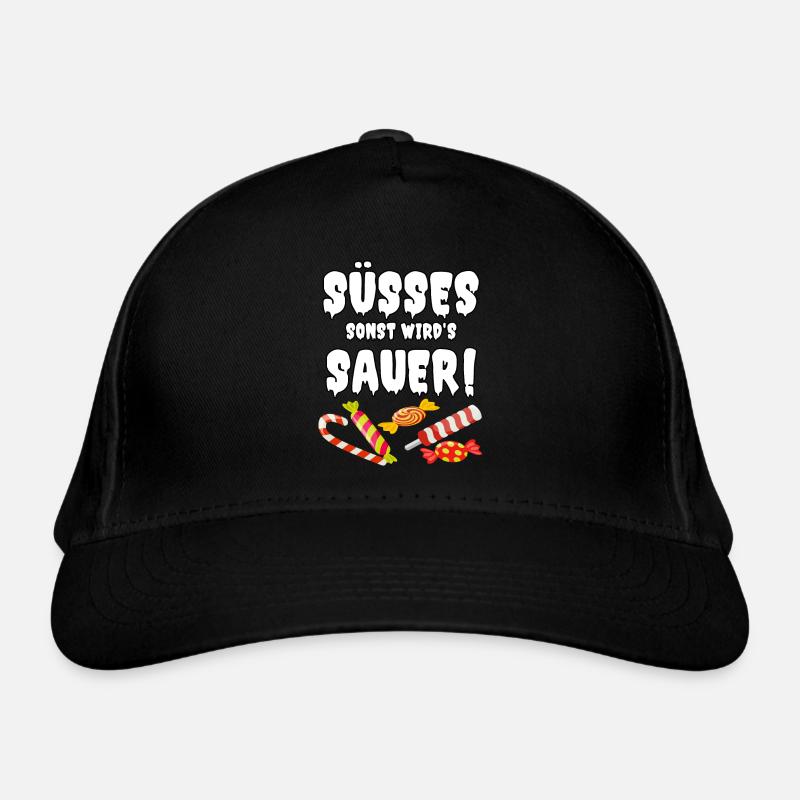 Süßes sonst wird’s sauer Bio-Baseballkappe