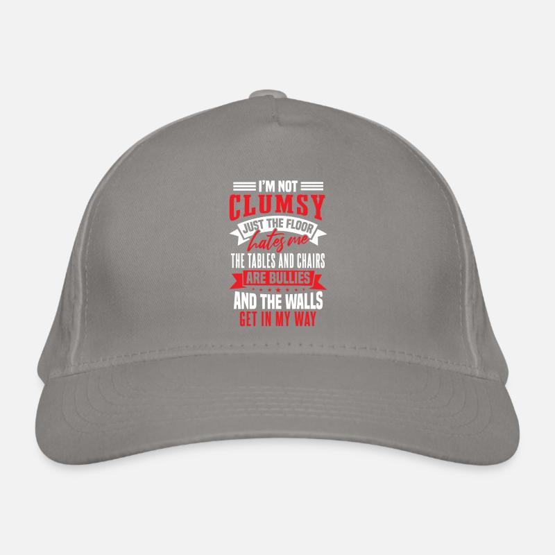 Clumsy People Funny Organic Baseball Cap