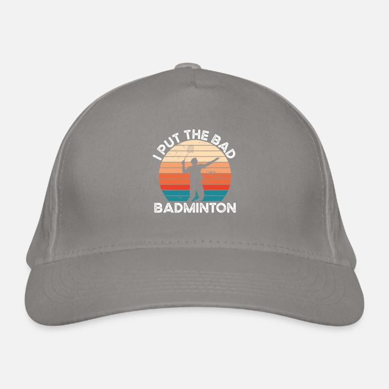 I put the bad badminton Organic Baseball Cap