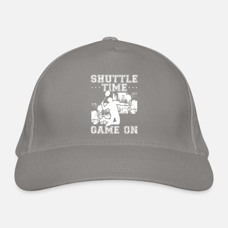 Badminton shuttle time game Organic Baseball Cap