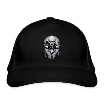 Ein lächelnder Vampir 5 - Bio-Baseballkappe - Schwarz - Vorne