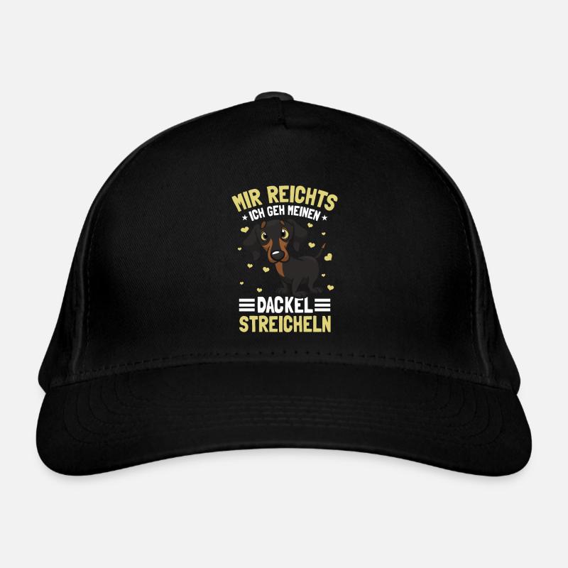 Dachshund Hund Dackel Gassi Spruch Bio-Baseballkappe