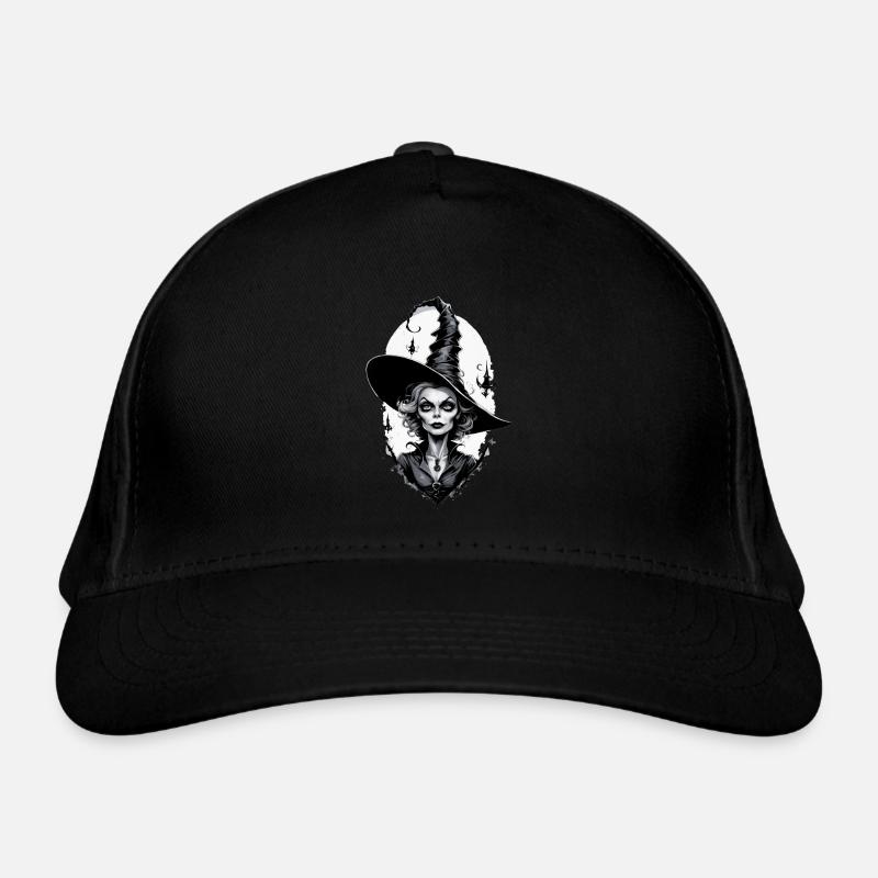 Klassische Hexe 7 - Bio-Baseballkappe - Schwarz
