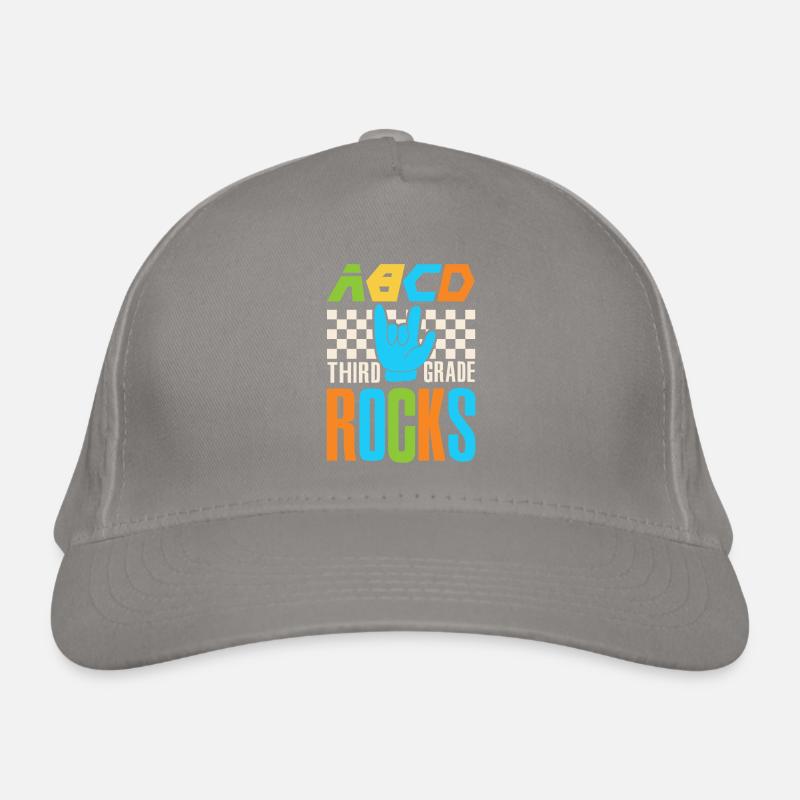 ABCD Third Grade Rocks Back in 3rd Grade Organic Baseball Cap