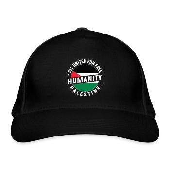 Befreit Palästina - Bio-Baseballkappe - Schwarz - Vorne