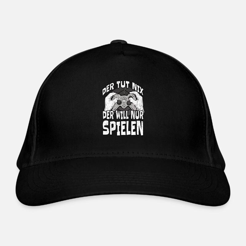 Lustiges Gaming Motiv - Perfektes Geschenk Bio-Baseballkappe