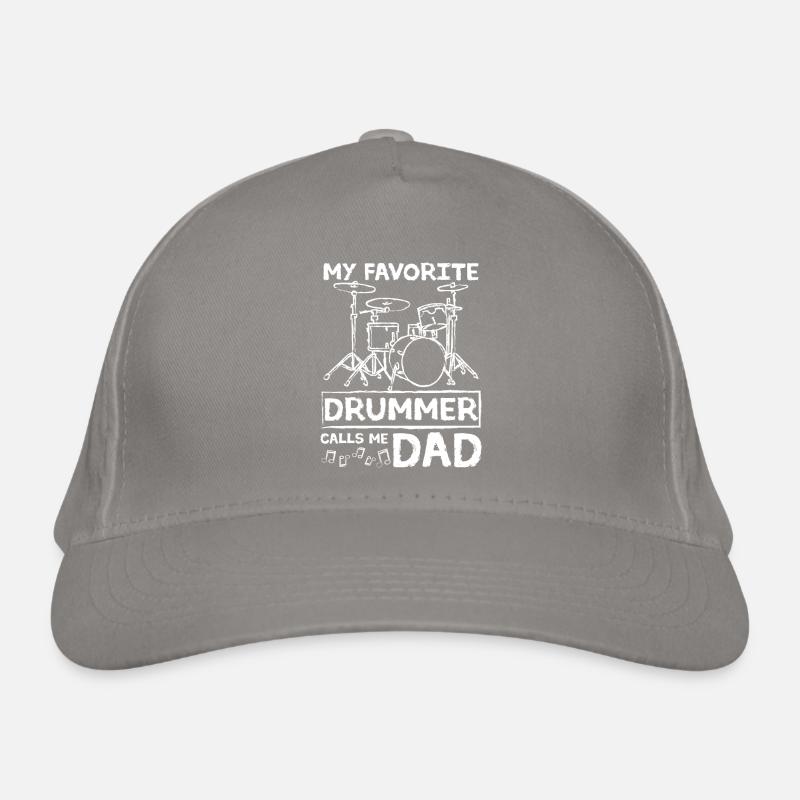 Fête des pères Mon batteur préféré m’appelle papa Casquette classique bio