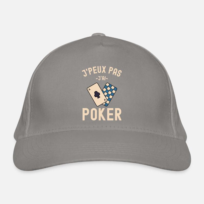 Jouer au poker Casquette classique bio
