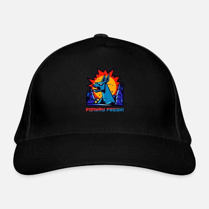 A fresh funky cartoon style woodland creature Organic Baseball Cap