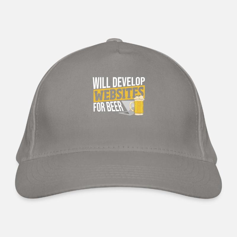 Will Develop Websites For Beer Web Developer Bio-Baseballkappe