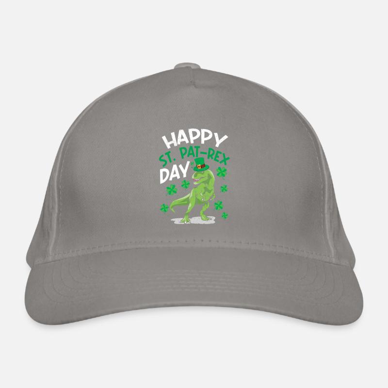 Happy St.Pat-Rex Day Saint Patrick Dinosaur Organic Baseball Cap