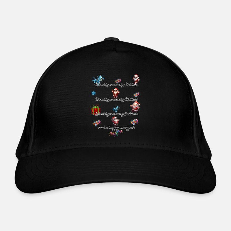 Frohe Weihnachten Bio-Baseballkappe