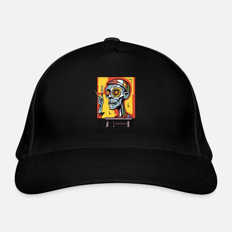 Selfie Self Portrait by Rotten Pete Organic Baseball Cap