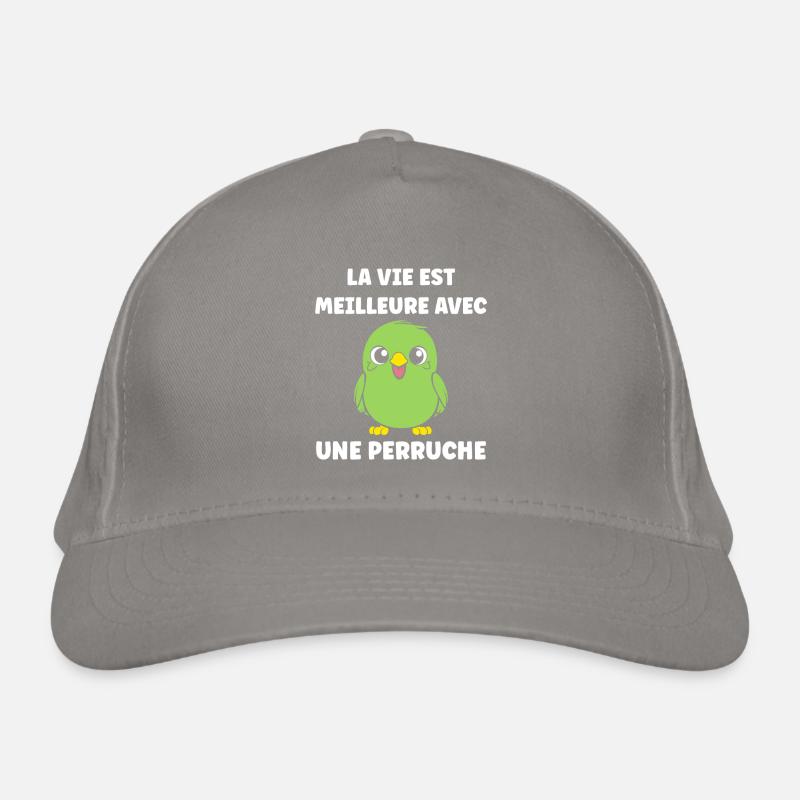 Oiseaux perruches humour petite perruche Casquette classique bio