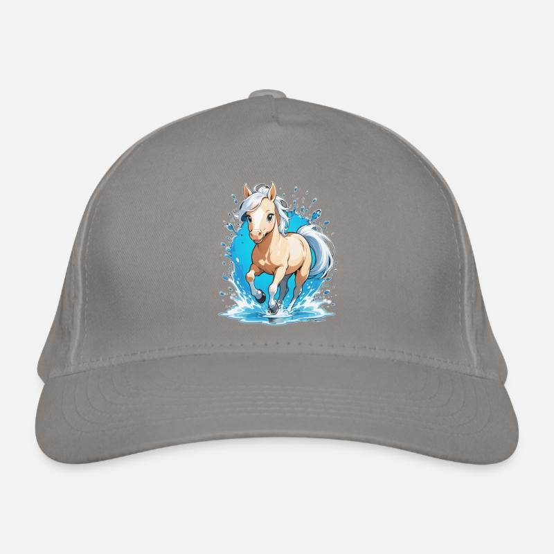 cheval au galop - equitation Casquette classique bio