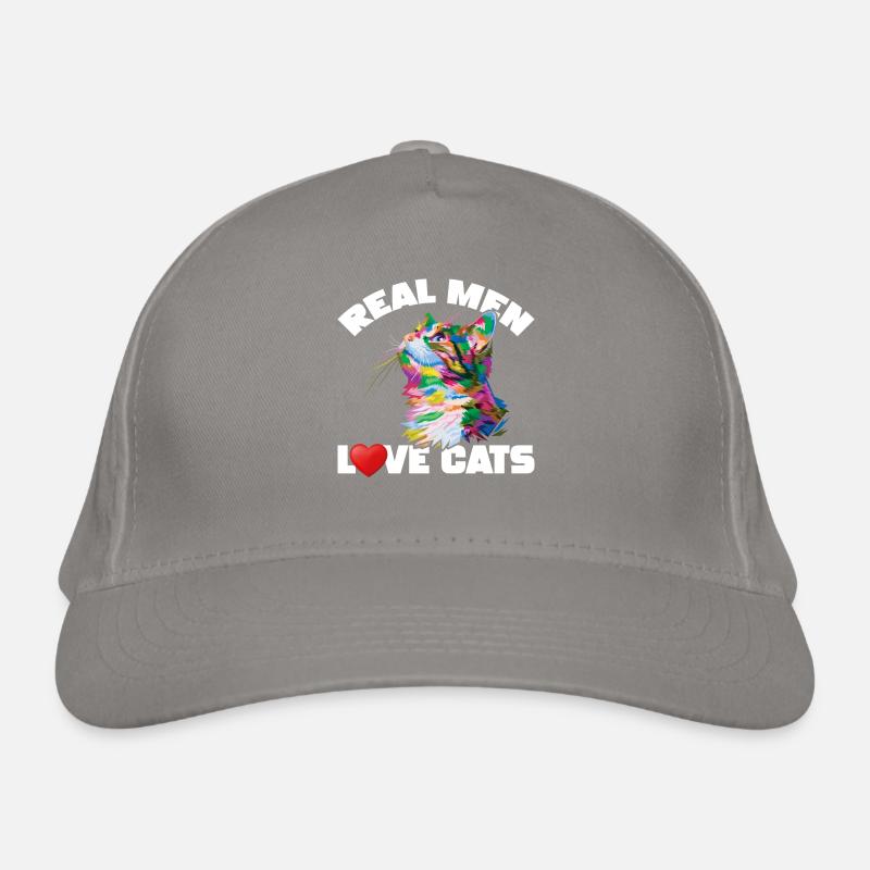 Les vrais hommes aiment les chats Casquette classique bio