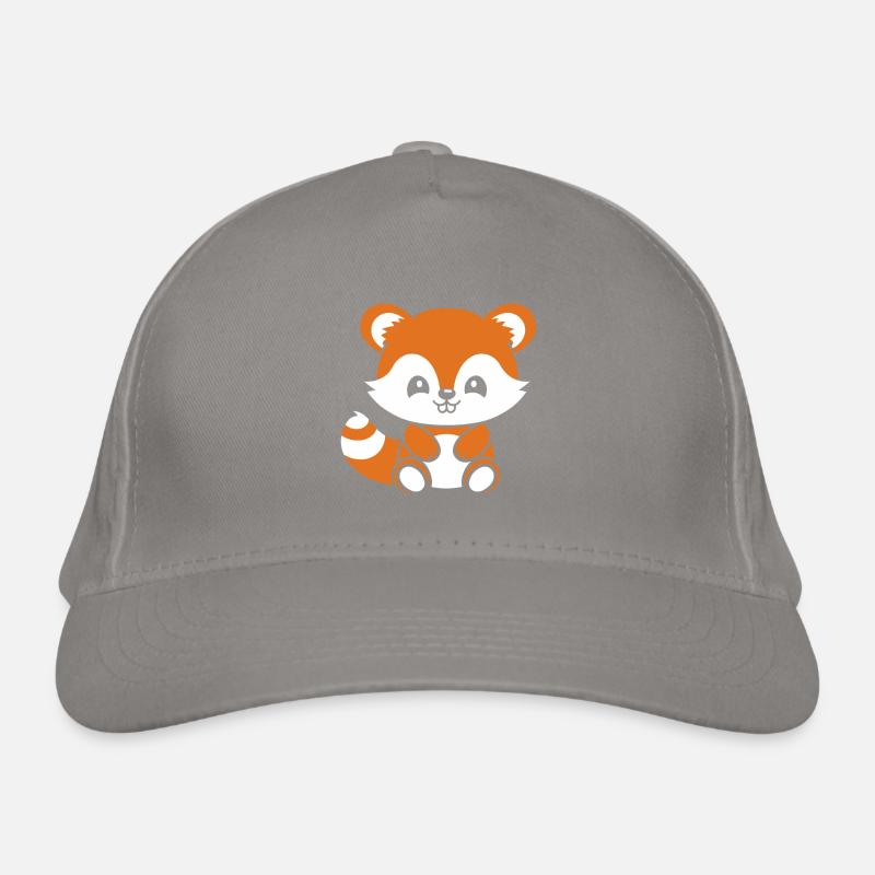 Fox Love Little Red Panda Organic Baseball Cap