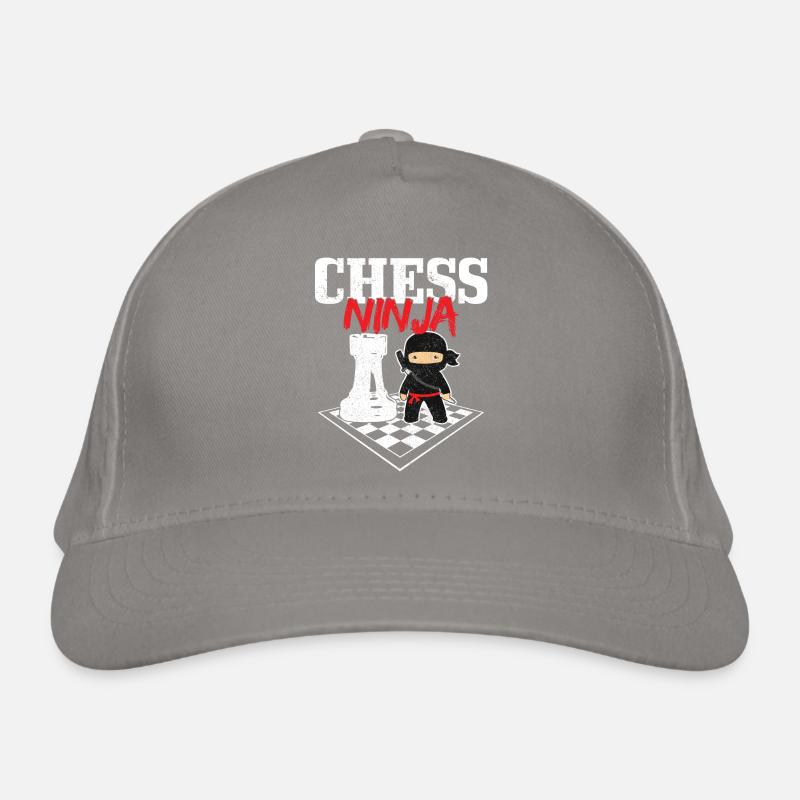Cadeau de joueur d’échecs Ninja Chess Casquette classique bio