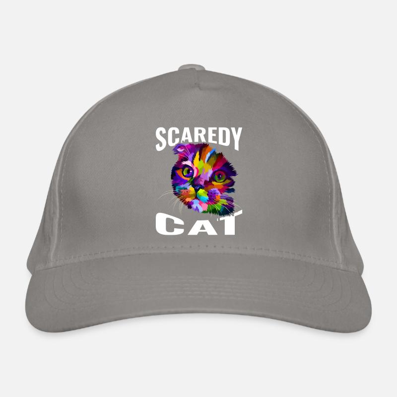 Scared Cat Organic Baseball Cap