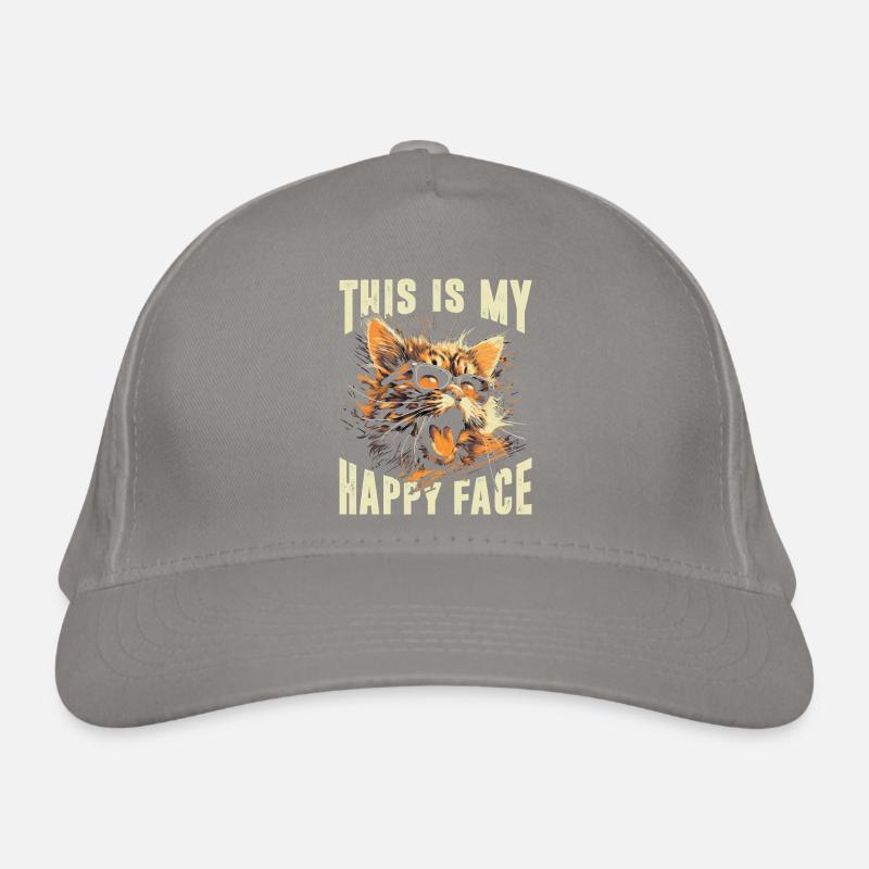 This is my happy face Organic Baseball Cap