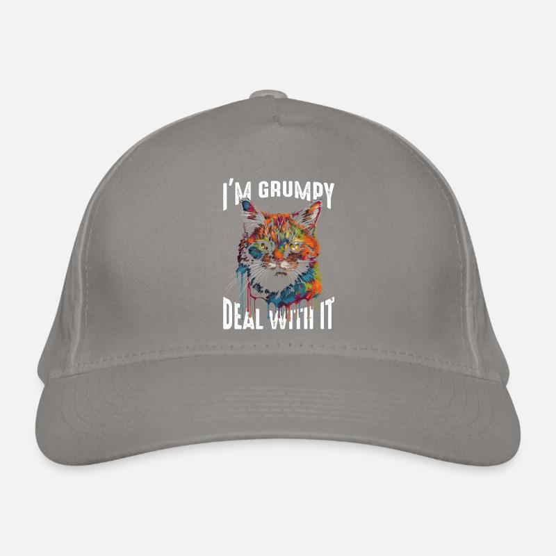Ich bin mürrisch. Deal with it Bio-Baseballkappe