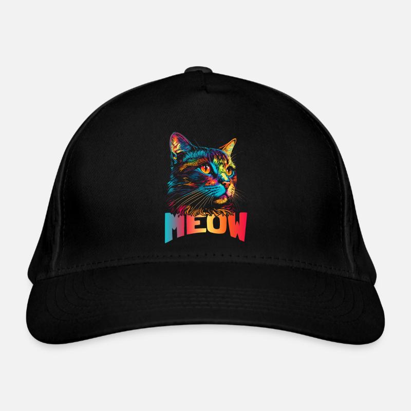 Meow katze Bio-Baseballkappe