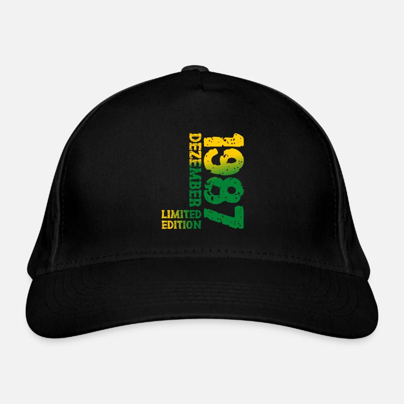1987 Dezember Limited Edition 36. Geburtstag Deko Bio-Baseballkappe