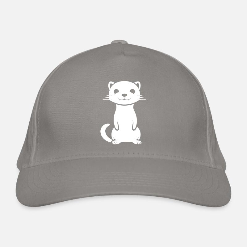 Humor little weasel Organic Baseball Cap