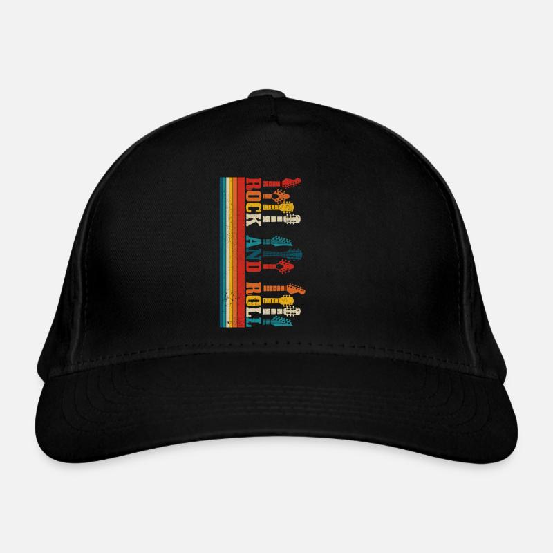 Rock & Roll Guitar Guitarist Gift Organic Baseball Cap