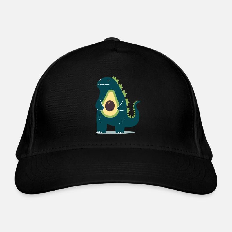 Dinosaurier mit Avocado Bio-Baseballkappe