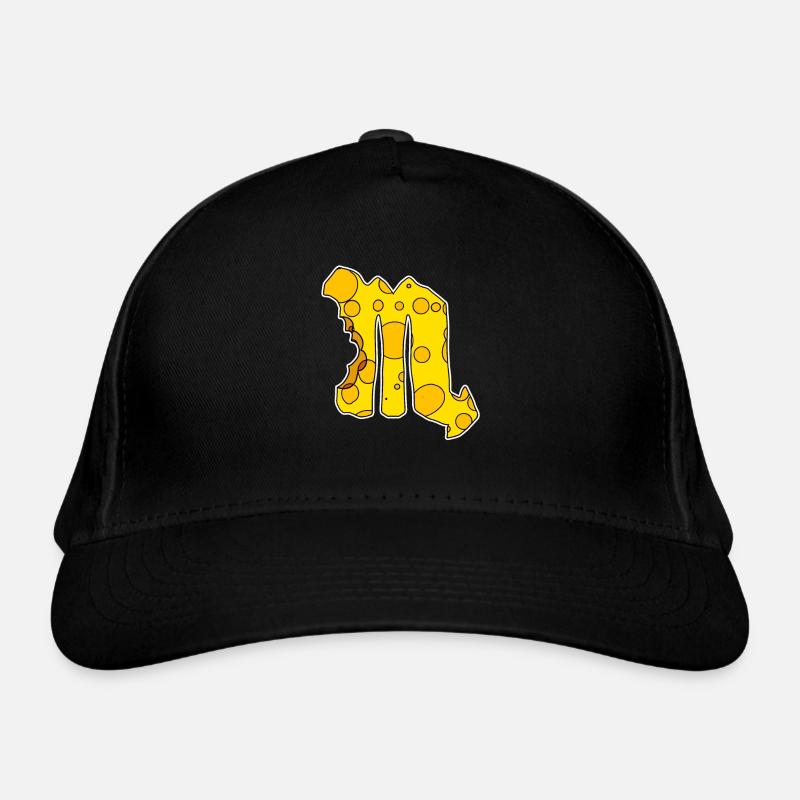 Signe du zodiaque Symbole du Scorpion - Casquette classique bio - noir