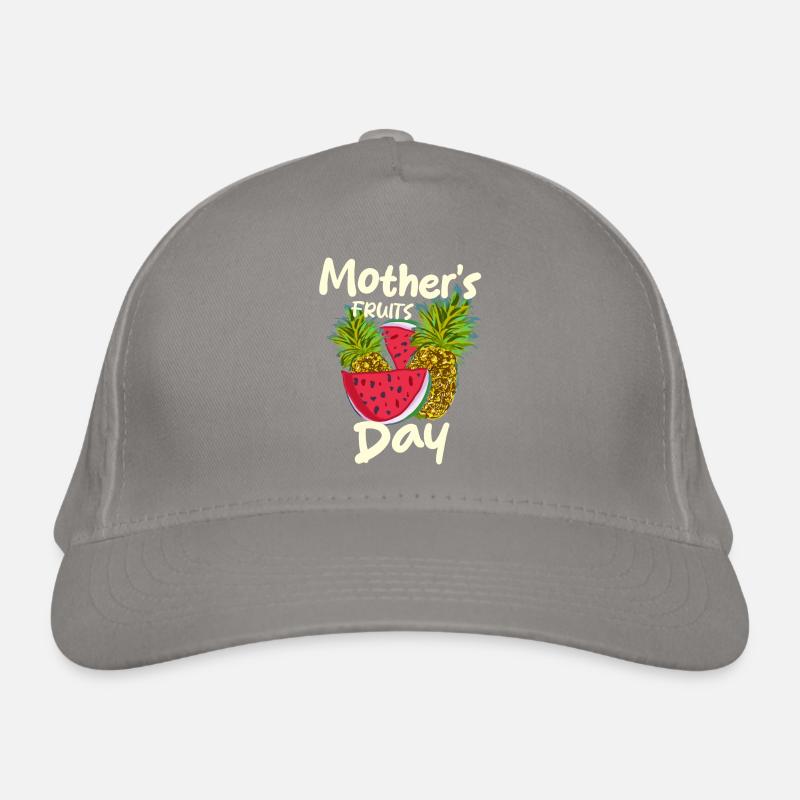 Muttertag mit Ananas und Wassermelonen Bio-Baseballkappe