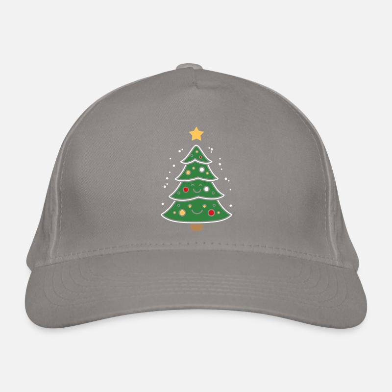 Small Christmas Tree Organic Baseball Cap