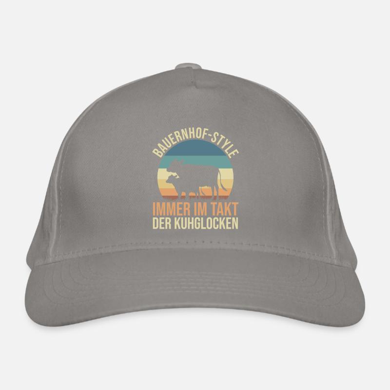Kuh Bauer Bauernhof Kuhbauer Kühe Bio-Baseballkappe