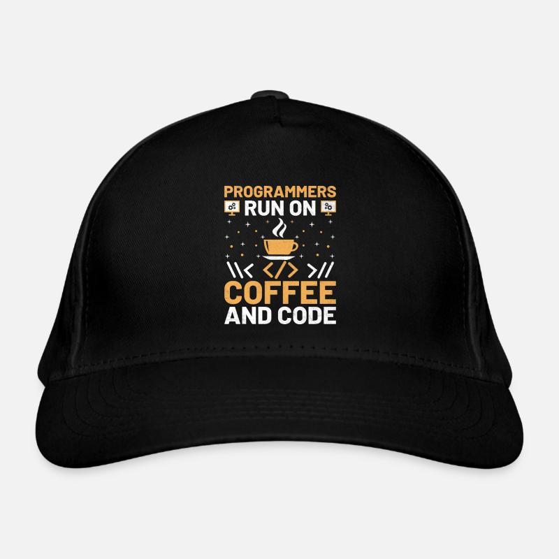 Coffee Coding Programmer Coder Developer Nerd Coff Organic Baseball Cap