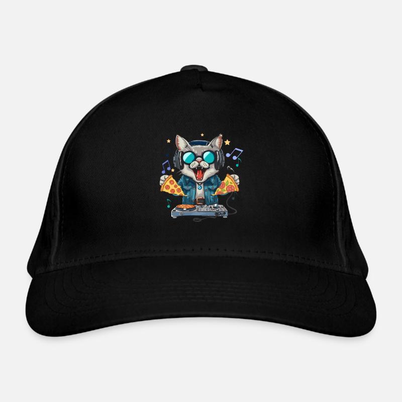 Disque Jockey Pizza Chat de l’Espace - Interstellaire Casquette classique bio