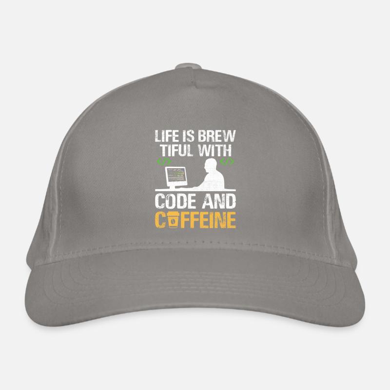 Café Codage Programmeur Codeur Développeur Nerd Coff Casquette classique bio