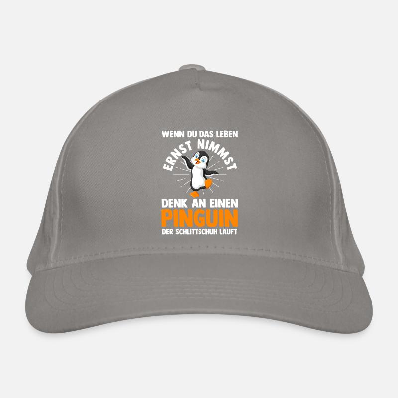 Coffee Penguin Organic Baseball Cap