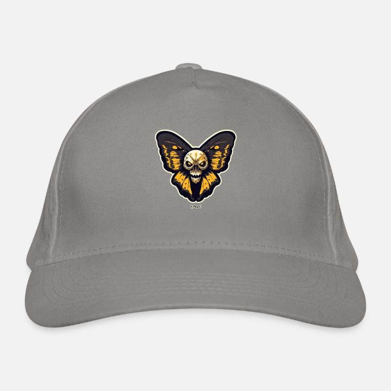 Skull Moth Butterfly Organic Baseball Cap