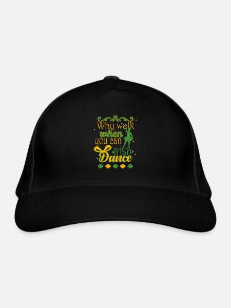 irishdance - Bio-Baseballkappe - Schwarz