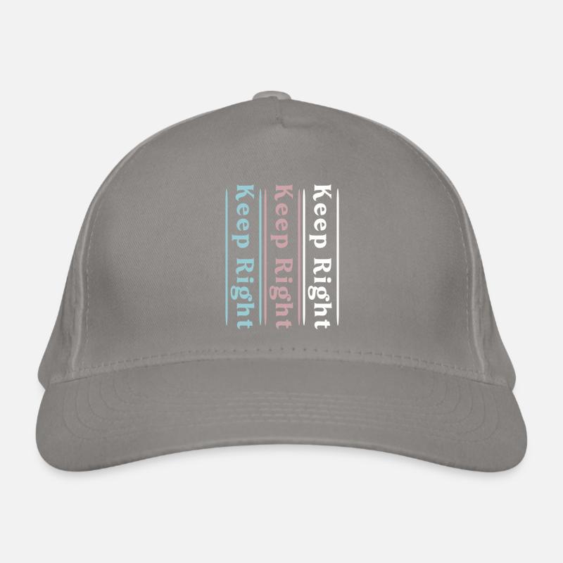 Restez à droite Casquette classique bio