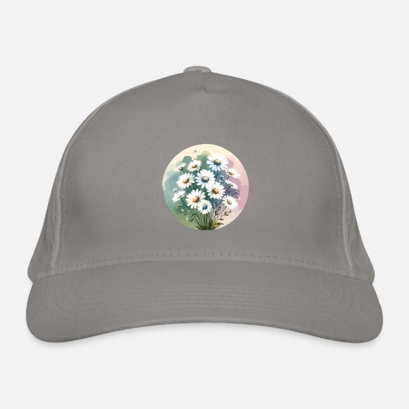Daisies drawn Organic Baseball Cap