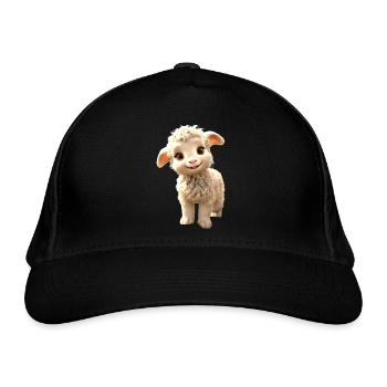 Schaf Lamm Mäh Schäfchen Schäfer Süße Schafe Schaf - Bio-Baseballkappe - Schwarz - Vorne