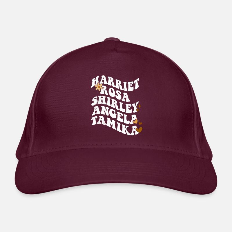 Retro Groovy Pride Harriet Rosa Shirley Angela Organic Baseball Cap