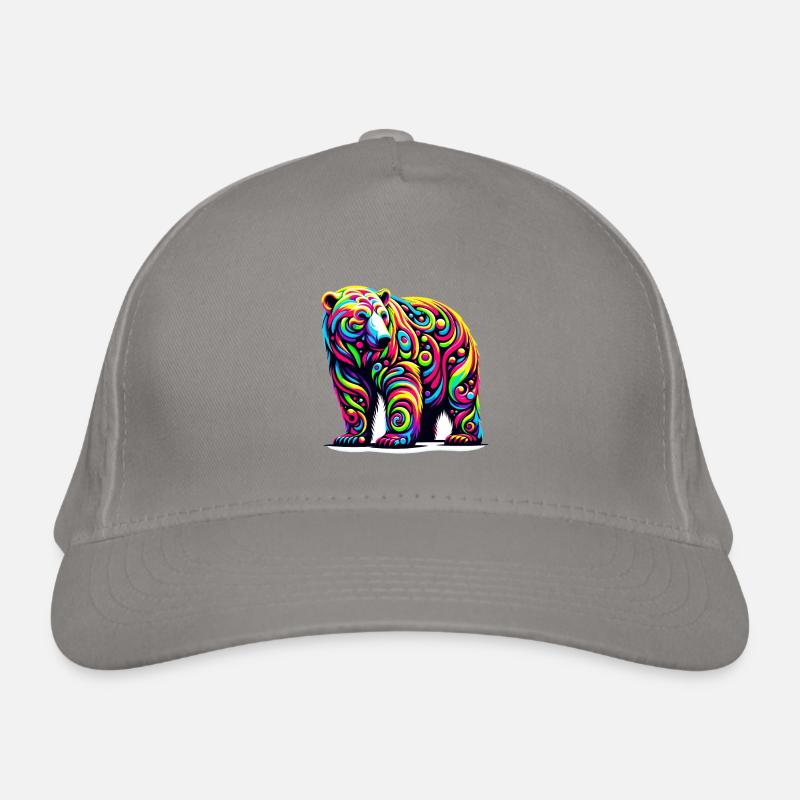 Ours blanc Casquette classique bio