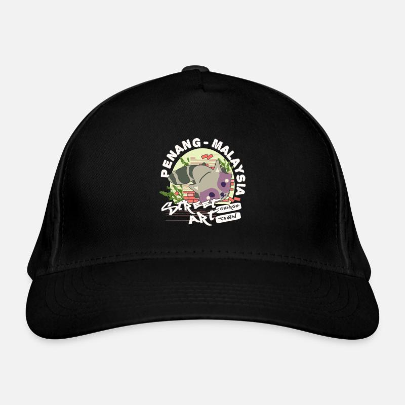 Raccoon Graffiti Organic Baseball Cap