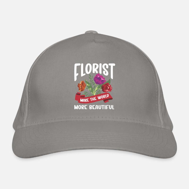 Designer floral Fleuriste Fleuriste Fleuriste Casquette classique bio